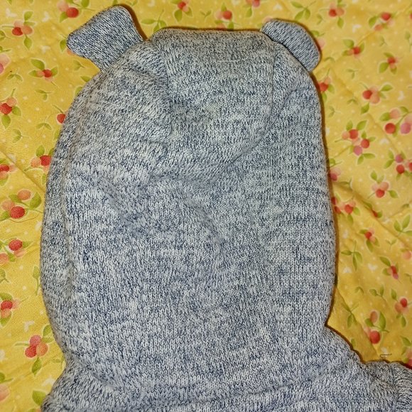 Cuddly Pram Suit with Bear Ears for 3 Month Baby - Picture 4 of 5
